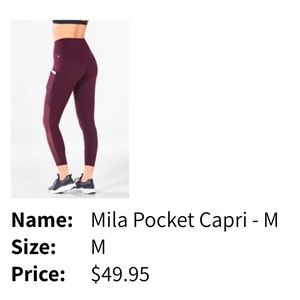 Mila Pocket Capri Fabletics